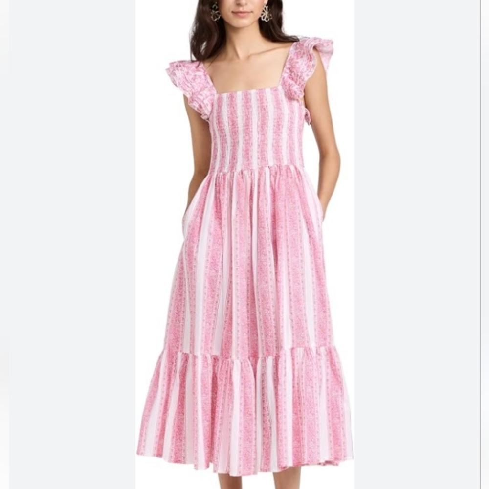 Mille Olympia Dress In Jaipur Stripe M - Picture 2 of 16